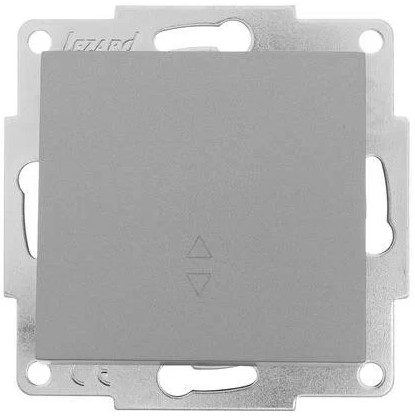 Переключатель Lezard 742-3588-105 Vesna проходной 1-кл. СП механизм платина