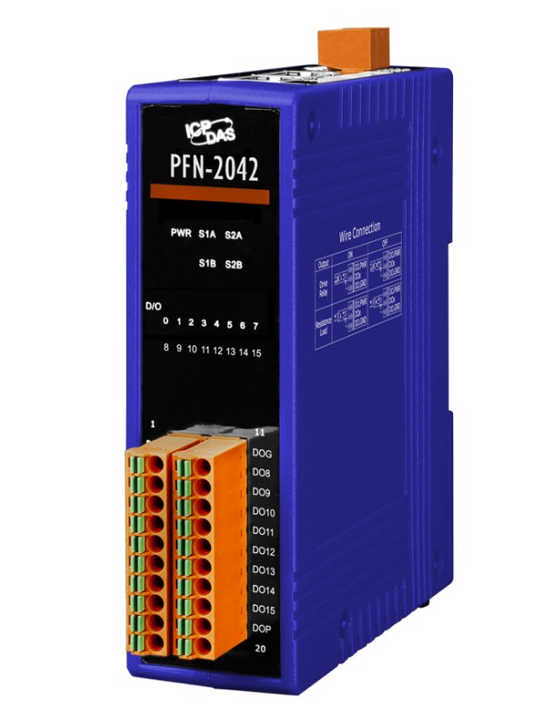 Модуль ICP DAS PFN-2042 CR PROFINET I/O Module (Isolated 16-ch DO) (RoHS)