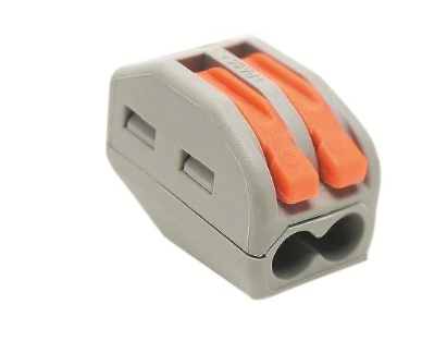 Клемма TOKOV ELECTRIC TKE-PCT-212/BL5 строительно-монтажная PCT-212 с рычагом 2 отверстия (блист.5шт)