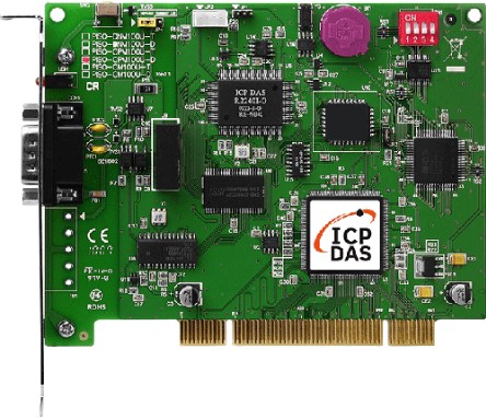 Плата ICP DAS PISO-CPM100U-D CR 1 Port Intelligent CANopen Master Universal PCI Board for D-sub 9-pin male connector