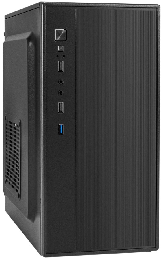 Корпус mATX Exegate BAA-408U-AAA400 EX298157RUS БП AAA400, 2*USB, USB 3.0, черный