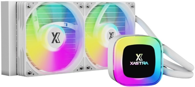 Система охлаждения жидкостная Xastra LP240 ARGB WH LP240-WHAFXX-GL LGA1851/1700/1200/115X/AM5/AM4 (2*120mm, TDP 265W, 800-1800rpm, 81.5CFM, 33dBa, 4-p