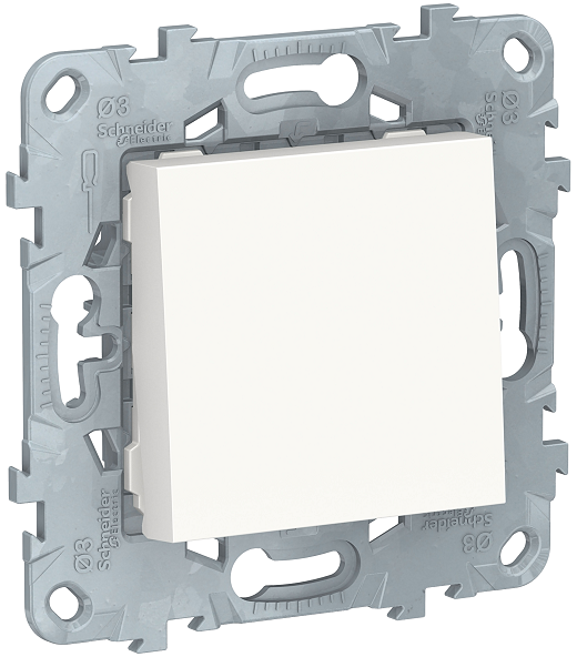 Выключатель Schneider Electric NU520618 UnicaNew, белый, 1-клавишный, кнопочный, сх. 1, 10A
