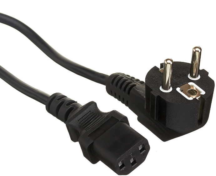 Кабель питания Exegate Special PC-3S ES281000RUS евровилка угловая Schuko->C13, 3*0.5mm2, CCA, черный, 3м