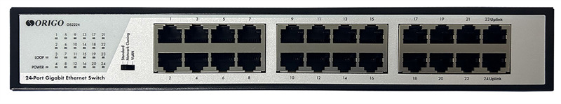 Коммутатор неуправляемый ORIGO OS2224/A1A 24x1000Base-T, комплект для установки в 19 стойку