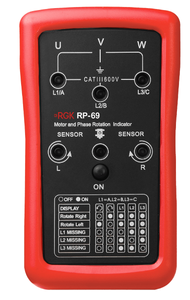 Индикатор чередования фаз RGK RP-69