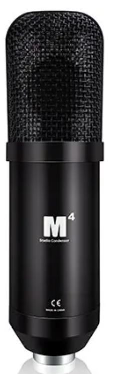 Микрофон Icon M4 110802A2004 конденсаторный кардиоидный, 20-20000 Гц, сопротивление: 600 Ом, 130 дБ, S/N: 80 дБ, дин. диапазон 123 дБ, фантомное питан