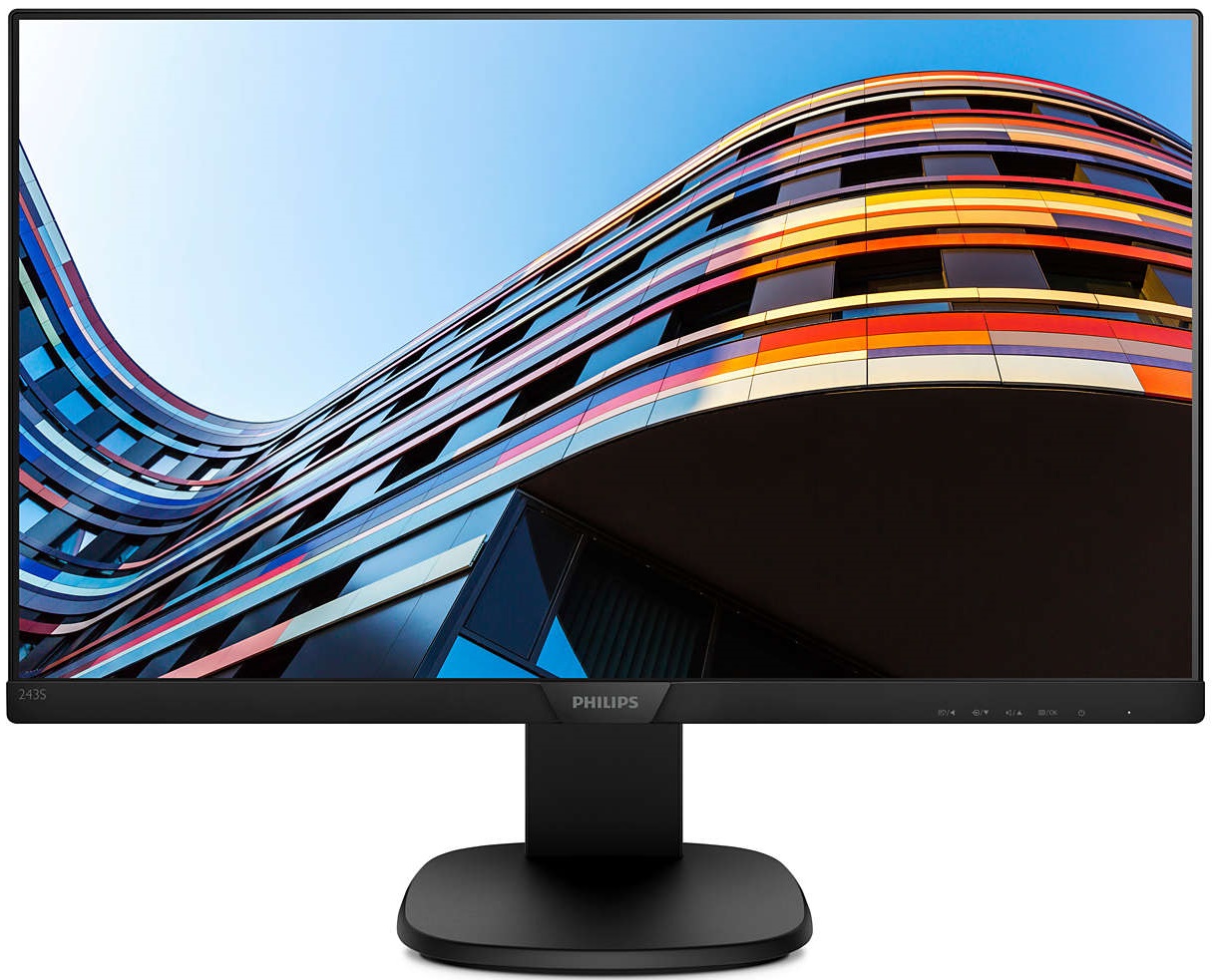 Монитор 23,8 Philips 243S7EYMB (00/01) 1920x1080, 5 мс, 250 кд/м2, 20000000:1, 178°/178°, IPS, DisplayPort 1.2, VGA, SPK, HAS, Pivot