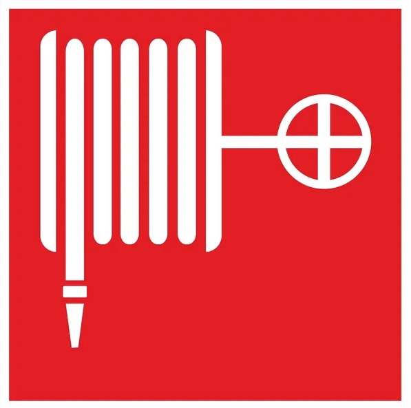 Знак наклейка EKF an-4-01 F02 Пожарный кран (200х200)