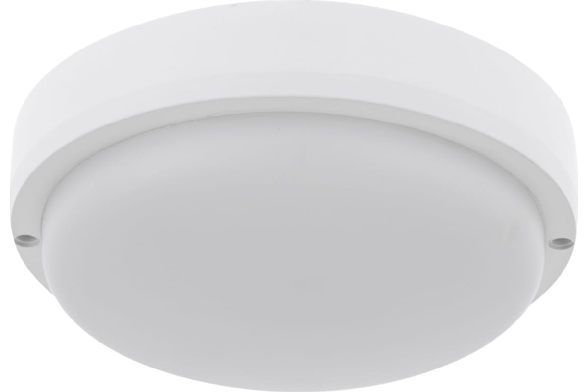 Светильник Rexant 607-266 ЖКХ LED пылевлагозащищенный круг IP65 12Вт 1000Лм 6500K с микроволновым датчиком движения, дежурный свет
