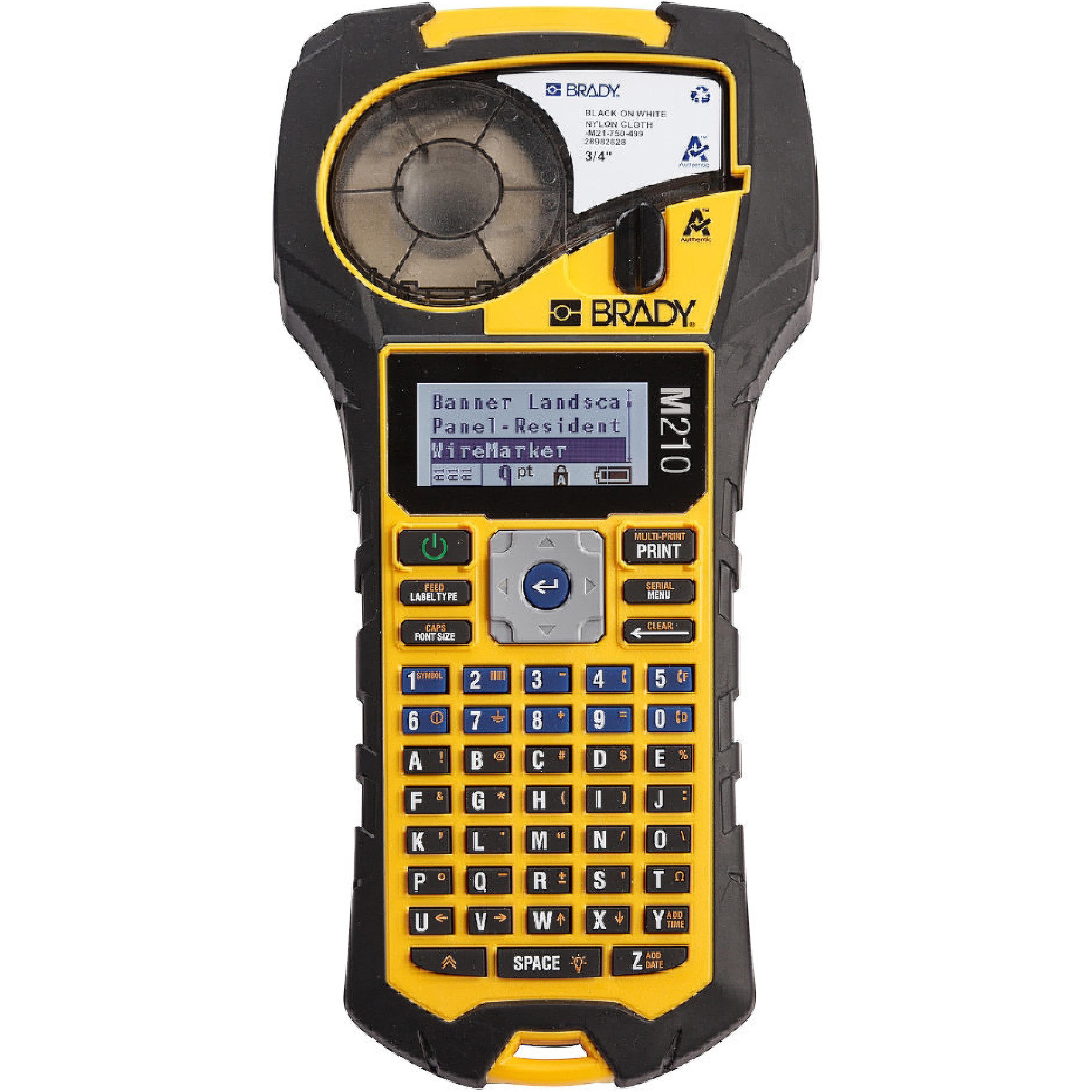 Принтер термотрансферный Brady M210 (Eng) brd152260 портативный, маркировочный, ленточный, без кириллицы, с картриджем M21-750-499