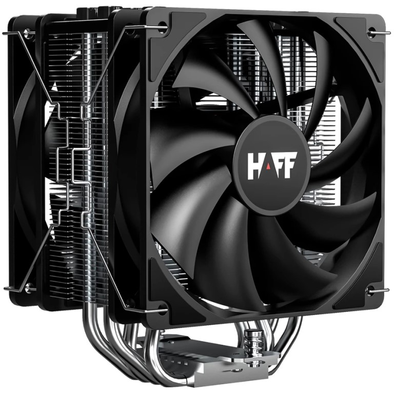   Xcom-Shop Кулер ID-Cooling SE-214-XT HAFF ECO LGA115x/1200/1700/1851/AM4/AM5 (2*120mm, 700-1800rpm, 76.16CFM, 35.2dBa, 4-pin PWM, TDP 200W)