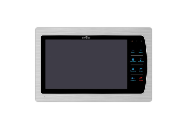 Видеодомофон Smartec ST-MS310HM-SL 10, AHD, 4-х проводный, 2-х панелей вызова, 3 доп. мониторов, 2 доп. камер и охранных датчиков, SD, серебряный мет