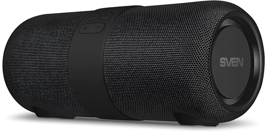   Xcom-Shop Портативная акустика 2.0 Sven PS-265 SV-021283 черная (24 Вт, Waterproof (IPx6), TWS, BT, FM, USB, 3600мА*ч)