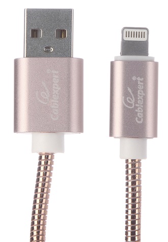 Кабель Cablexpert CC-G-APUSB02Cu-1.8M для Apple, AM/Lightning, серия Gold, длина 1.8м, золото, блистер