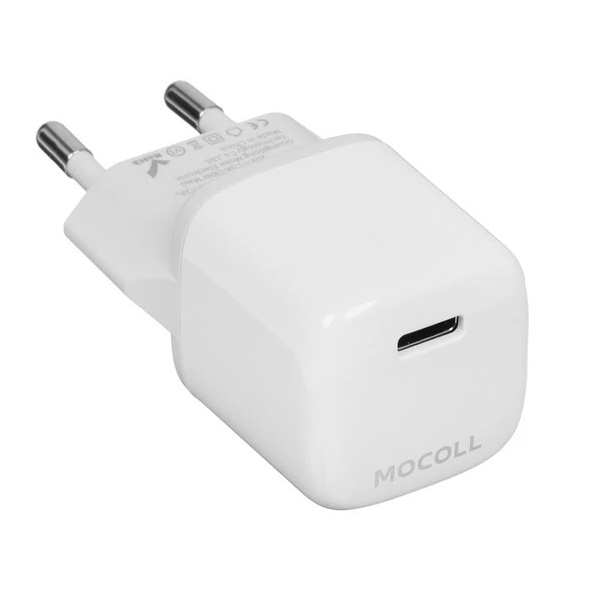 Зарядное устройство сетевое MOCOLL Flash Series 30WFW 30W, USB-C, белый