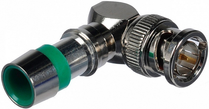 Разъем Kramer CC-BNC-R6 99-9110601 BNC угловой компрессионный для коаксиального кабеля RG-6 (BC-1X)