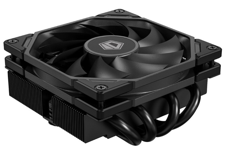   Xcom-Shop Кулер ID-Cooling IS-40-XT BLACK LGA1851/1700/1200/115X/AM5/AM4 низкопрофильный высота 47mm (TDP 95W, PWM, 4 тепл.трубки прямого контакта, FAN 92mm, че