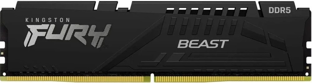 Модуль памяти DDR5 32GB Kingston FURY KF564C32BBE-32 Beast Black, PC51200, 64000Mhz, EXPO, CL32, 1,4V, радиатор