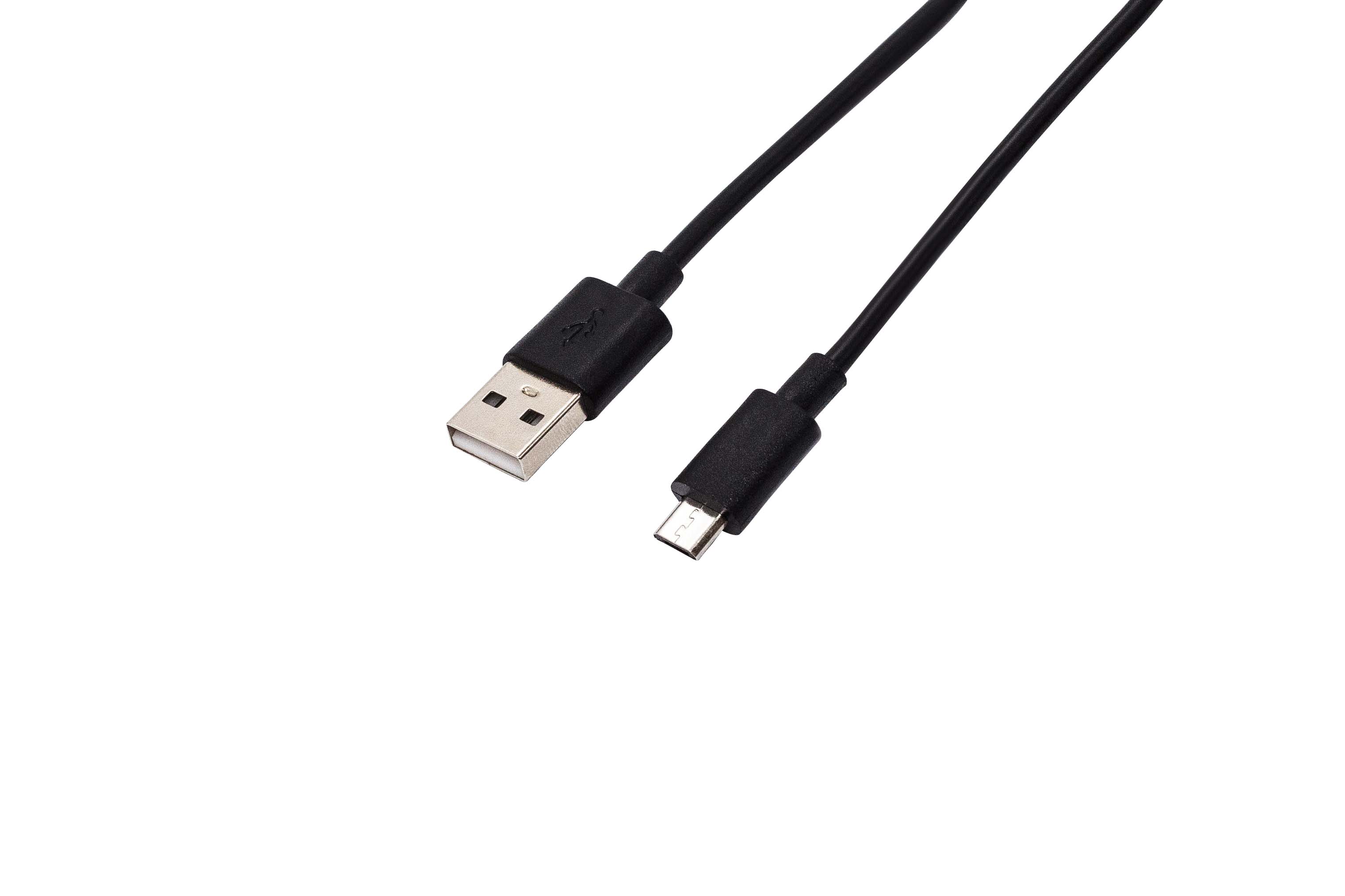 Кабель интерфейсный Filum FL-C-U2-AM-microBM-1M USB 2.0, 1 м., черный, 2A, разъемы: USB A male- USB micro B male, пакет