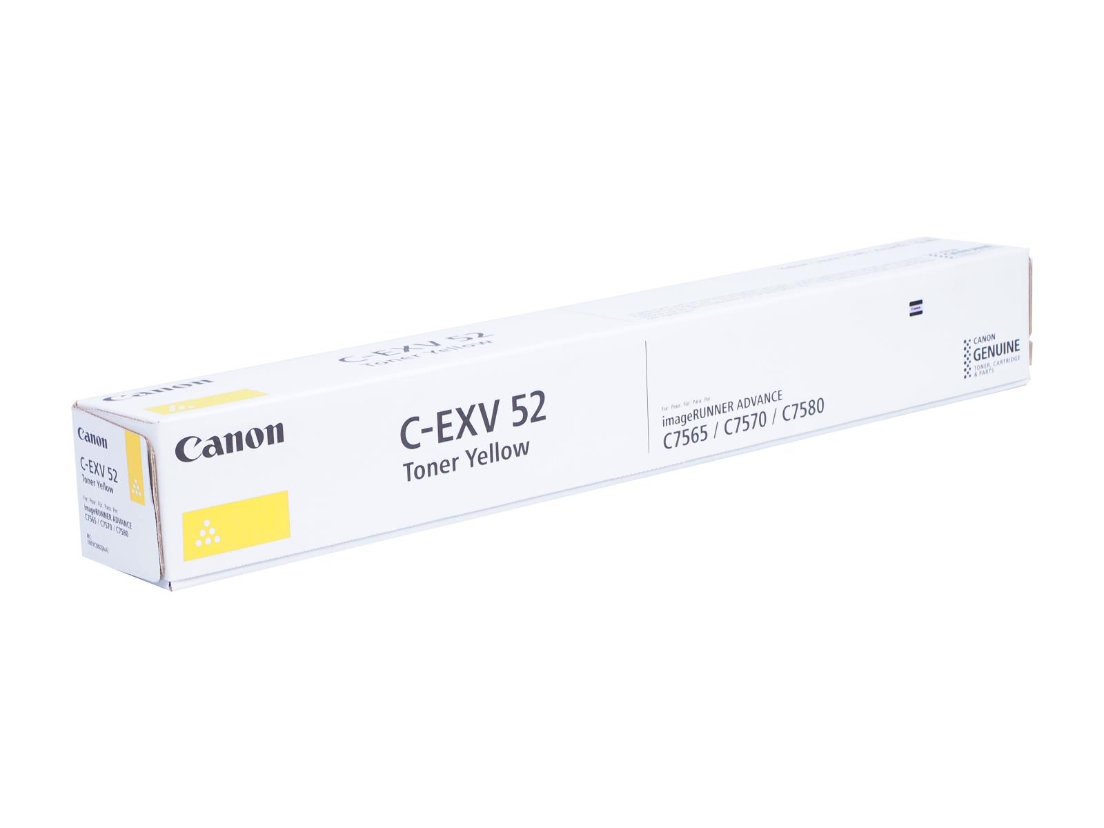 Тонер Canon C-EXV 52 1001C002 yellow, 66 5000 стр, для IR ADV C7565i, C7570i, C7580i
