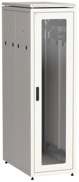  Шкаф напольный 19, 42U ITK LN35-42U61-GP LINEA N 42U 600х1000мм стеклянная передняя дверь, задняя перфорированная, серый