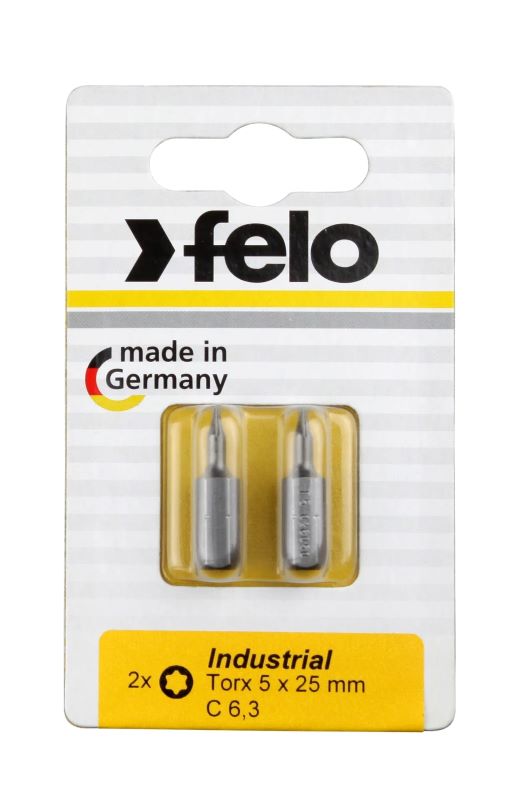 Бита Felo 02605036 серии Industrial TX 5х25, 2шт на блистере