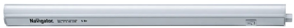 Светильник светодиодный Navigator NEL-P-7-4K-LED линейный, компактный, IP33, 7Вт, 180-260В, 4000К, 546лм, 575x30x27мм (94590)