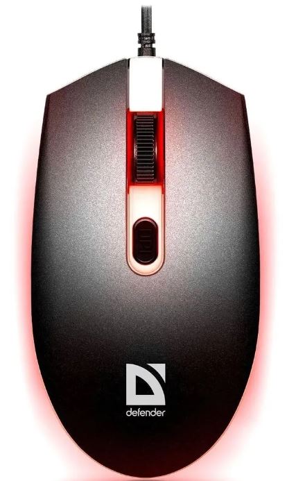 МФУ 52986 Defender Проводная оптическая мышь Dot MB-986 7цветов,4D,1000/1600dpi