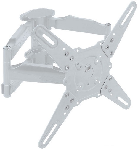 Кронштейны Kromax  Xcom-Shop Кронштейн настенный Kromax ATLANTIS-45 Kromax_20218 22-65, макс. 45кг, поворот и наклон, VESA 400х400, белый