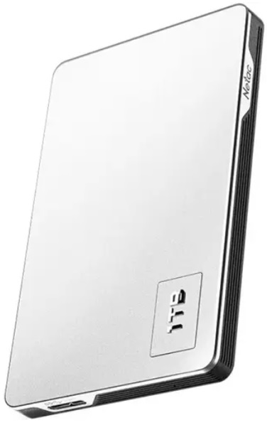   Xcom-Shop Внешний жесткий диск 2.5'' Netac K338 1Tb, micro USB 3.0, корпус пластик/алюминий, серебристый/серый