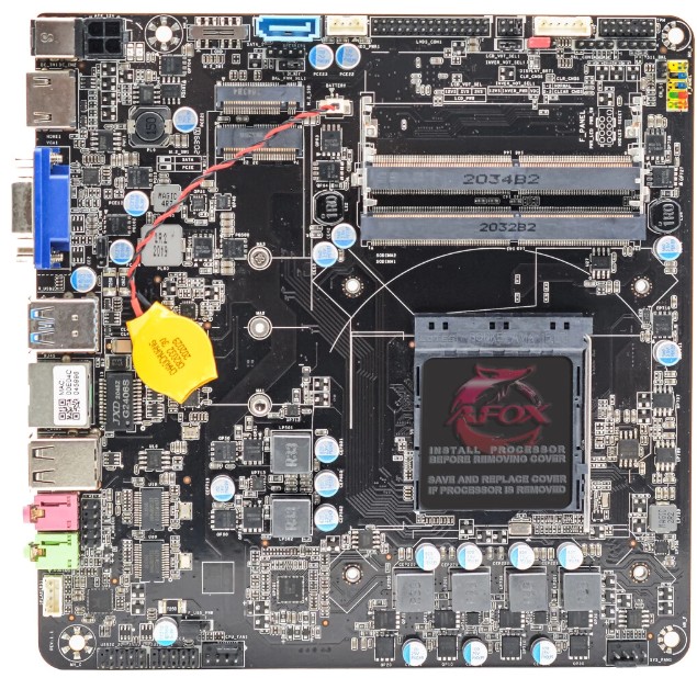 Материнская плата mini-ITX Afox AFMIA300-1L-V4 (AM4, AMD A300, 2*DDR4L (2400), PCIe, M.2, 2*USB 3.2, 2*USB 2.0, HDMI)