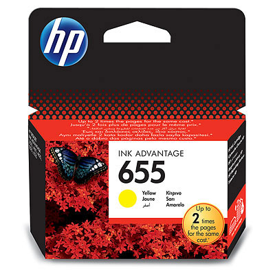   Xcom-Shop Картридж HP 655 CZ112AE для принтеров HP DJ IA 3525/5525/4515/4525, желтый, 600 стр