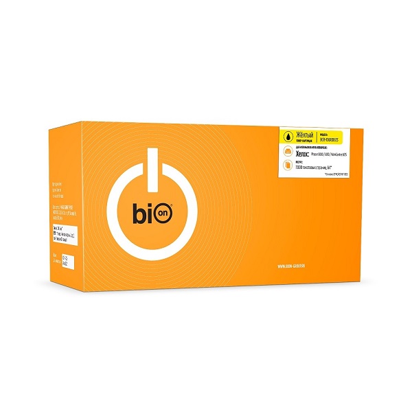 Картридж BION BCR-106R01633 106R01633 для Xerox Phaser 6000/6010, WorkCentre 6015 (1000 стр.), Желтый