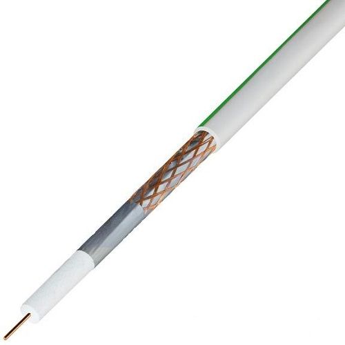 Кабель Rexant 01-2431-50  SAT 703B+Cu/Al/Cu, (75%), 75 Ом, 50м., белый