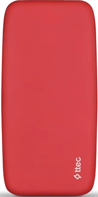 Аккумулятор внешний TTEC ChargeUp Pro 2BB212GK 20000mAh, PD 20W, цвет: красный