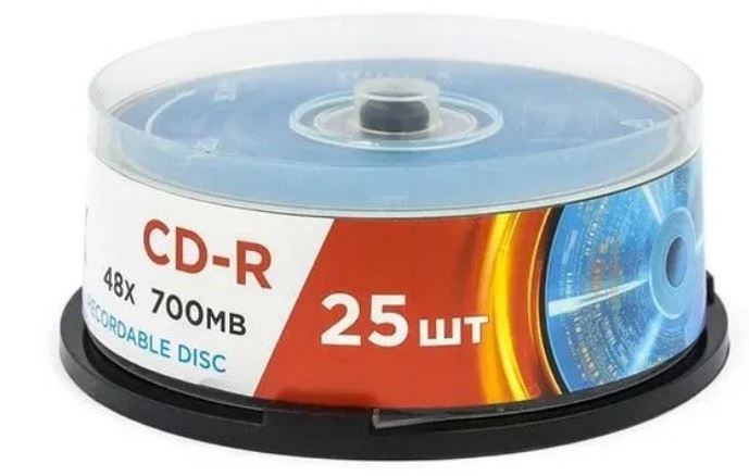 Диск CD-R Mirex UL120051A8M 700Mb, 48х, Cake Box (25), (25/300)