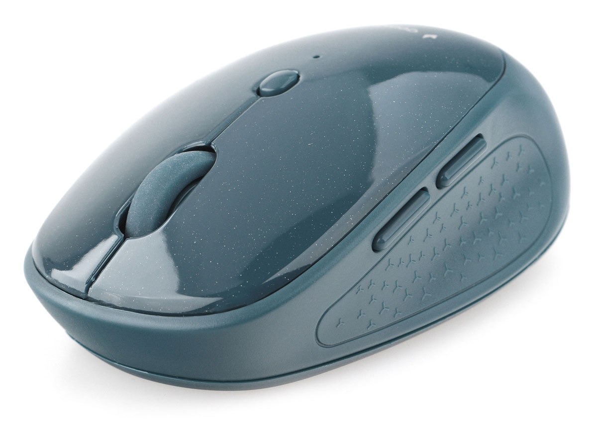  Мышь Wireless Gembird MUSW-550-1 1600 DPI, 2.4ГГц + BT синяя