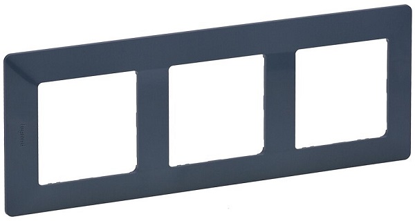 Рамка Legrand 754093 Valena LIFE, 3-ая, лазурь