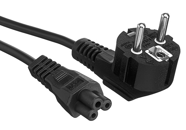 Кабель питания ноутбуков Exegate PC5-3P (Евровилка Schuko->С5) VDE-250V-3*0.5mm2, медь, черный, 3м.