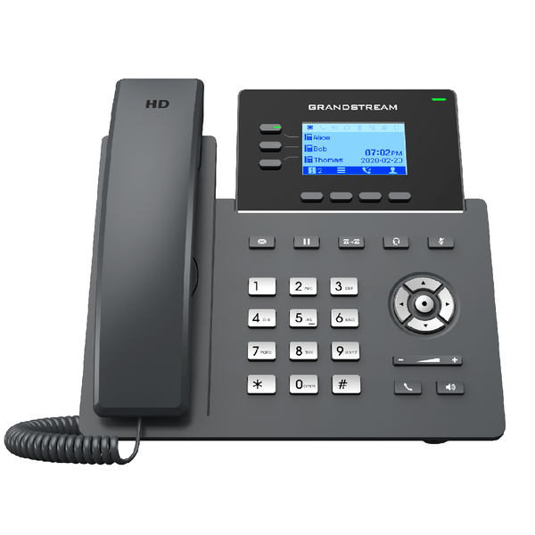 Телефон VoiceIP Grandstream GRP-2603P 6 SIP аккаунтов, 3 линии 10/100/1000, дисплей 2,48(132x64), poe , без б/п