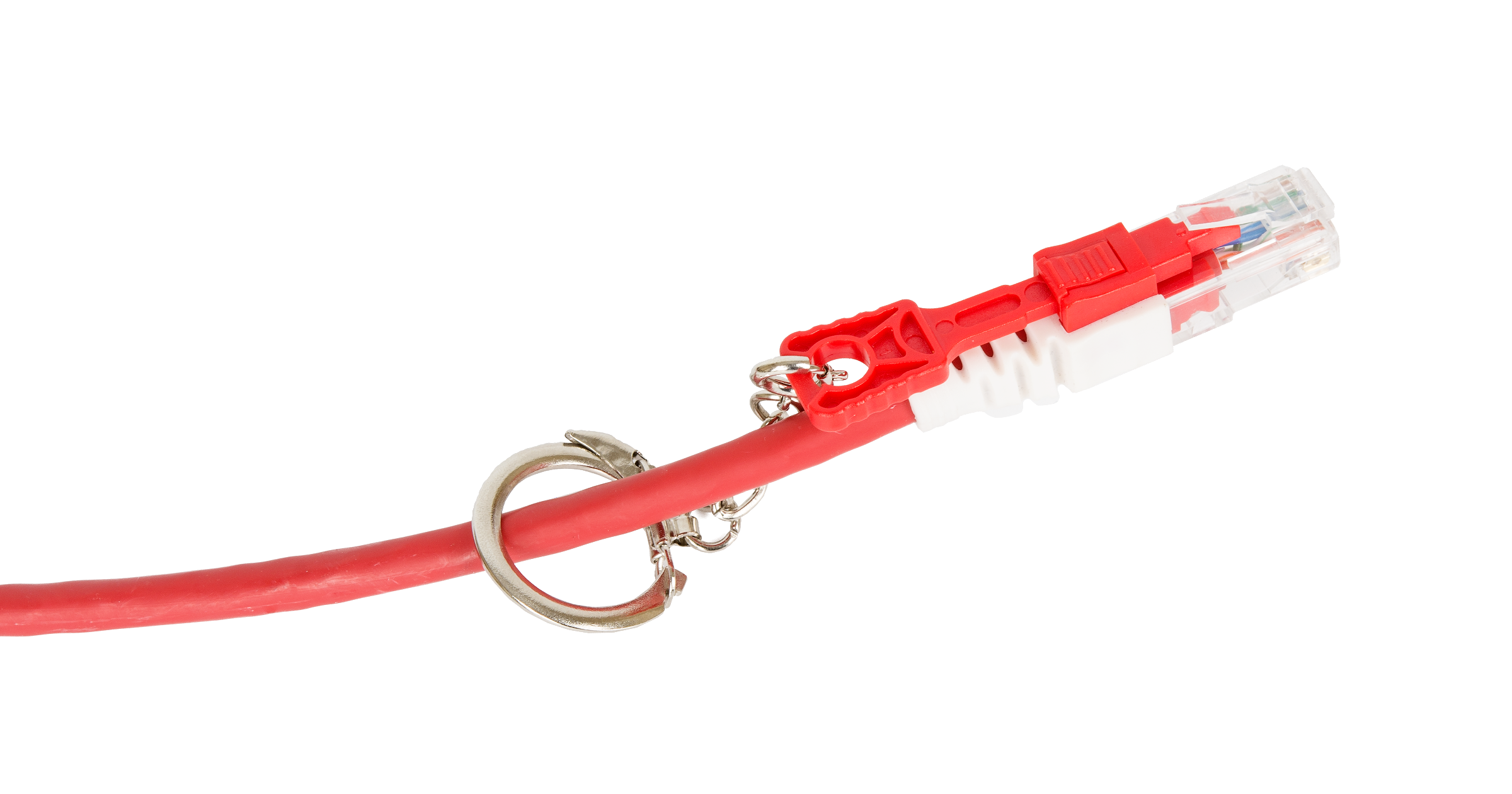 Кабель патч-корд U/UTP 5e кат. 1м. NikoMax NMC-PC4UD55B-010-CS-RD с замком 2хRJ45/8P8C, T568B, BC (чистая медь), 24AWG, LSZH нг(А)-HFLTx, красный