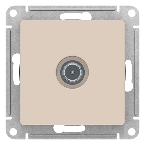 Розетка Schneider Electric ATN000292 AtlasDesign, TV, проходная, 4DB, механизм, бежевая