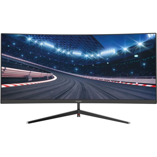 Монитор 30 Digma Overdrive 30A510F DM30VG01 2560x1080 LED, 21:9, VA, 250cd, 3000:1, 1M:1, 8ms, 178/178, DP, HDMI, USB, 200Hz, Speakers, Tilt, VESA, b