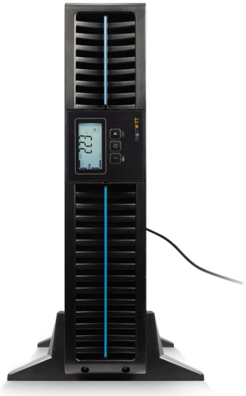 Источник бесперебойного питания SmartWatt UPS DATA PRO IEC 1kVA Онлайн, 1000/900 ВА/Вт, стоечный/напольный, LCD дисплей, управляемые розетки, IEC13 -