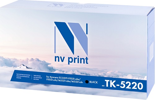   Xcom-Shop Картридж NVP NV-TK5220Bk для Kyocera ECOSYS P5021cdw/P5021cdn/M5521cdw/M5521cdn, 1200k, черный