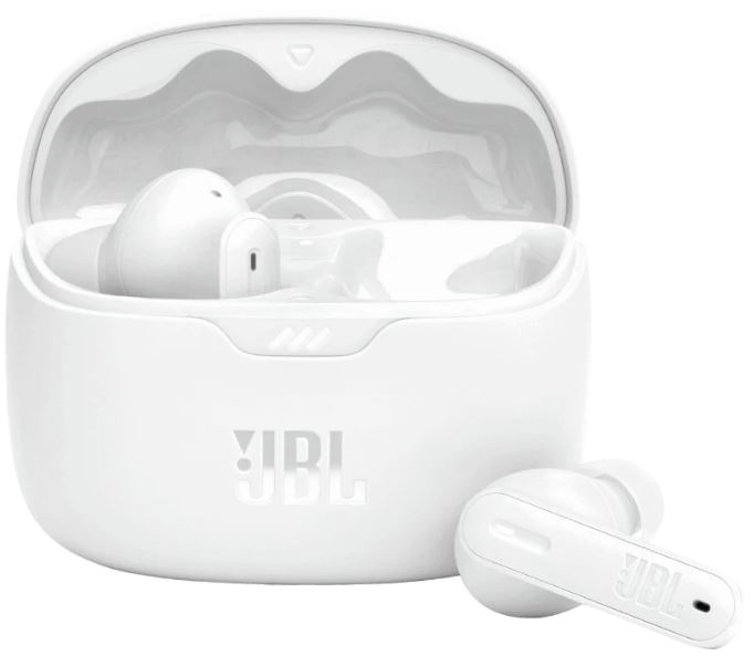 Гарнитура беспроводная JBL Tune Beam внутриканальные белый bluetooth в ушной раковине (2021478)