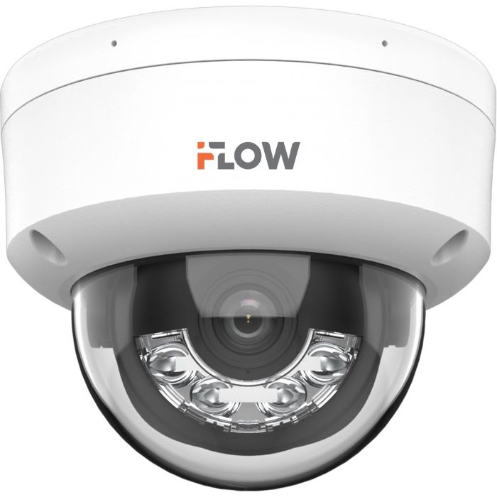 iFlow  Xcom-Shop Видеокамера IP I-Flou F-IC-1442CM(2.8mm) 4МП, 1/3'' Progressive Scan CMOS, уличная купольная, ИК-подсветка до 30м