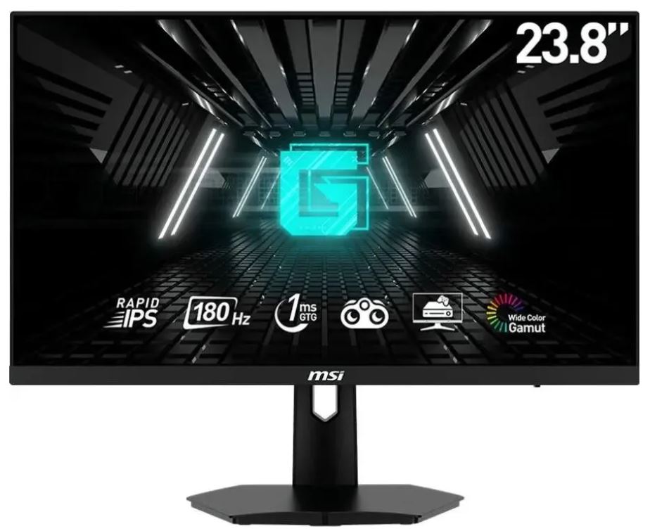 Монитор 23,8 MSI Optix G244F E2 9S6-3BB4CH-034 1920x1080, 16:9, IPS, 180Hz, 1ms, 1000:1, 250cd, 178гр/178гр, HDMI, DP, черный