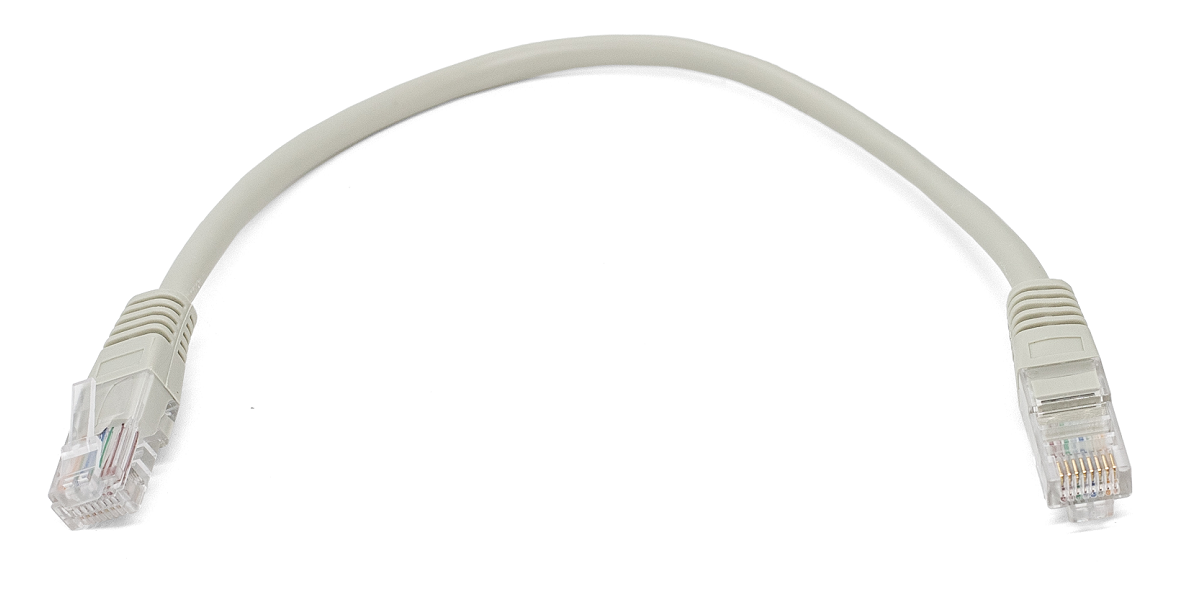 Кабель патч-корд U/UTP 5e кат. 0.25м Filum FL-U5-0.25M 26AWG(7x0.16 мм), омедненный алюминий (CCA), PVC, серый